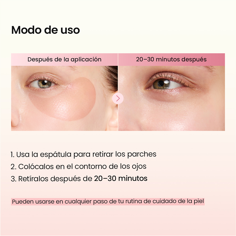 COLLAGEN PEPTIDE EYE PATCHES (PARCHES DE HIDROGEL PARA OJOS CON COL&Aacute;GENO Y P&Eacute;PTIDOS)